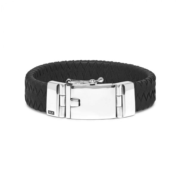 641BLK Armband Zwart ALPHA Collectie