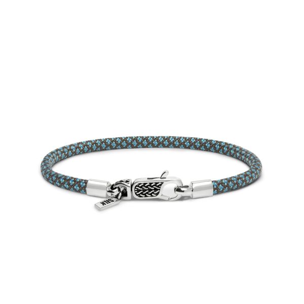 782AZ4 armband zilver & paracord ALPHA Collectie
