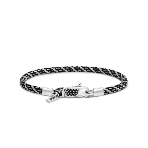 782AZ5 armband zilver & paracord ALPHA Collectie