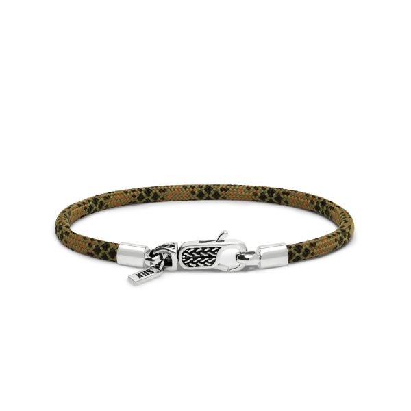 782EM2 armband zilver & paracord ALPHA Collectie