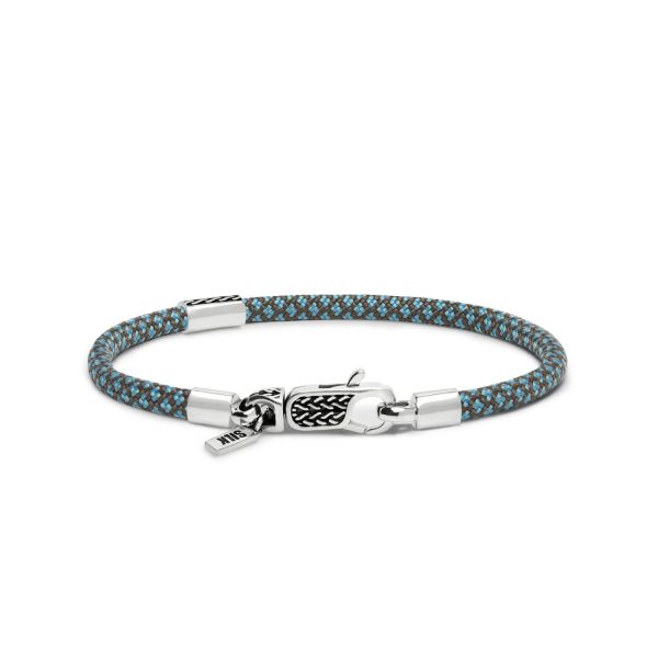 785AZ4 armband zilver & paracord ALPHA Collectie