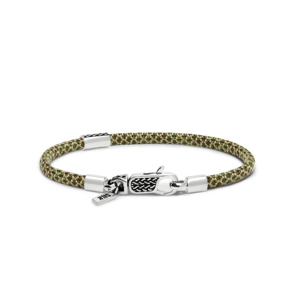 785EM3 armband zilver & paracord ALPHA Collectie