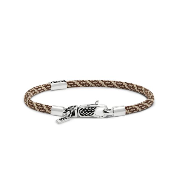 785TE2 armband zilver & paracord ALPHA Collectie