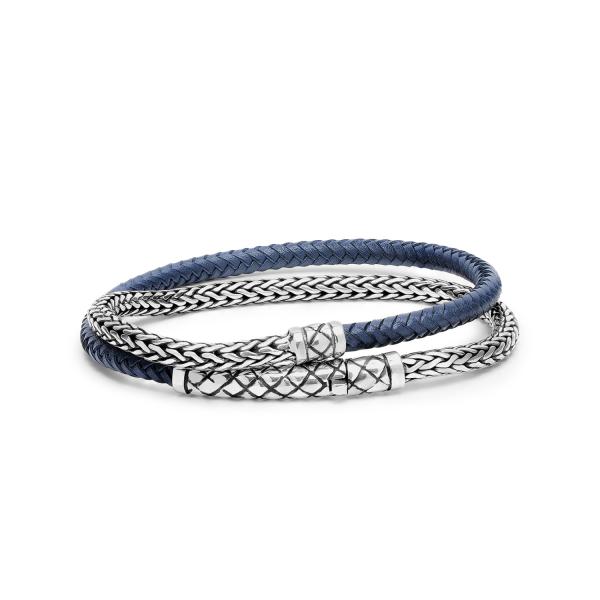 439BLU wikkelarmband CROSSLINE Collectie