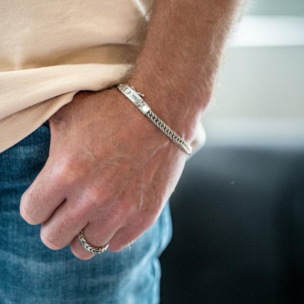 764 armband zilver Heren DOUBLE LINKED Collectie