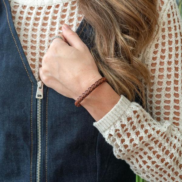 766BRN armband Dames FOX Collectie