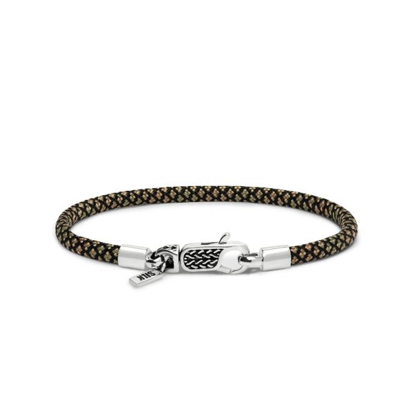 782EM4 armband zilver & paracord ALPHA Collectie