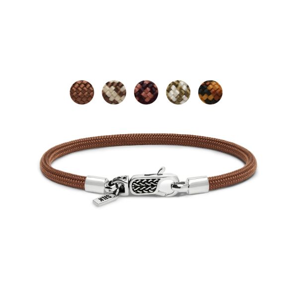 782TE1 armband zilver & paracord ALPHA Collectie