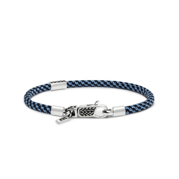 785AZ3 armband zilver & paracord ALPHA Collectie