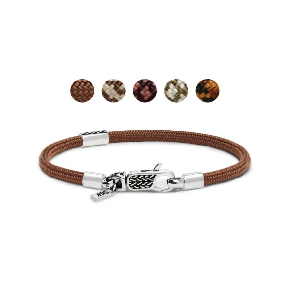 785TE1 armband zilver & paracord ALPHA Collectie