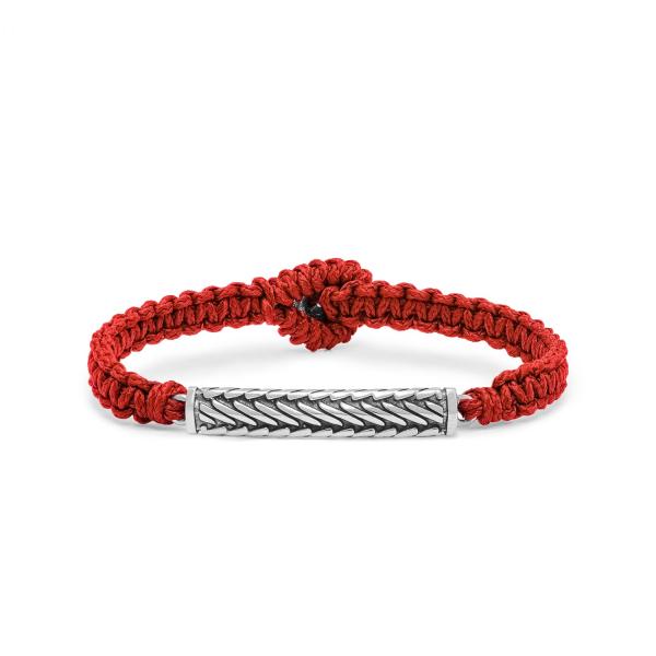 688RED Armband rope WEAVE Collectie