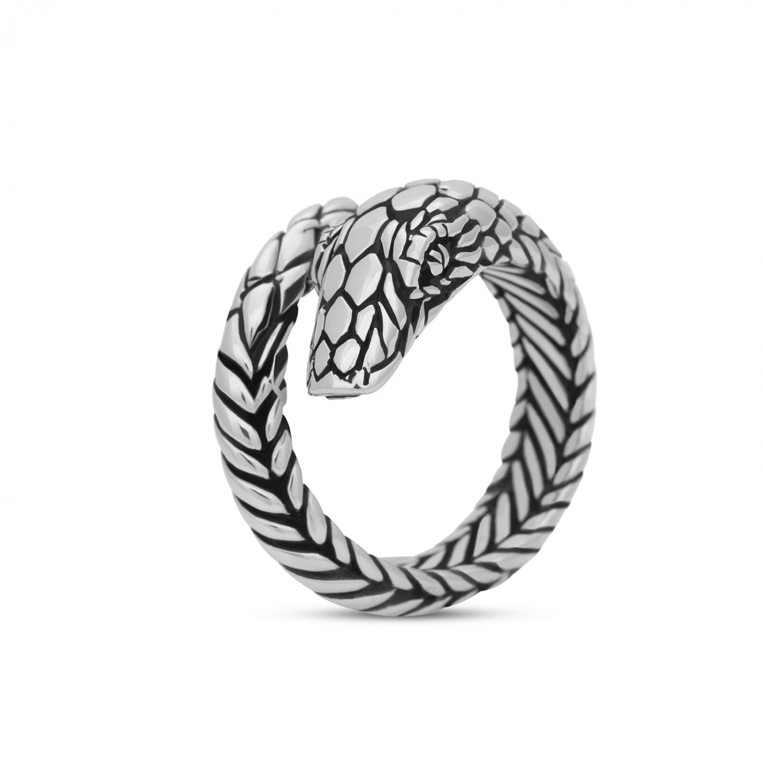 Snake Ring - Silver - R132