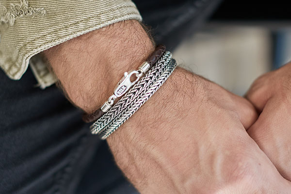 verjaardag bladeren Herkenning Top 5 Zilveren armband heren van SILK Jewellery